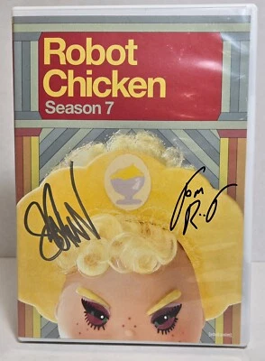 Robot Chicken Season 7 Autographed By Seth Green And Tom Root With COA - Image 1 of 2