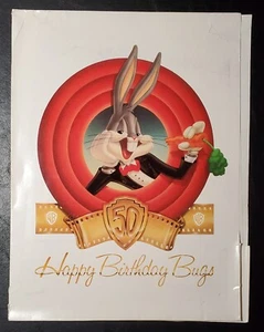 Vintage 1989 Warner Bros. Pressemappe für Bugs Bunny 50. Geburtstag Bash *RAR* - Bild 1 von 7