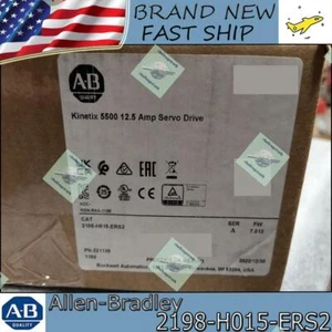 Factory Sealed Allen-Bradley 2198-H015-ERS2 Kinetix 5500 12.5 Amp Servo Drive AB - Picture 1 of 6