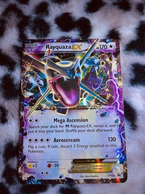 Pokémon TCG Rayquaza-EX XY Black Star Promos XY69 Holo Promo - Image 1 of 2
