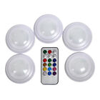 5er LED Set Lampes avec Télécommande Intensité Variable Poussoir de Couleur