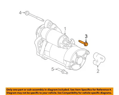 Parafuso de partida elétrico Ford OEM 06-22 E-150 W704942S437M - Imagem 1 de 2