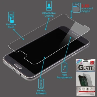 For Samsung Galaxy J3 2018 Express Shock Tempered Glass Screen Protector Cover - Image 1 of 4