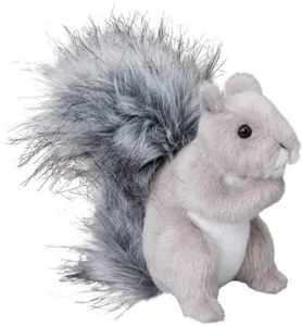 6" Shasta Grey Squirrel plush by Douglas Cuddle stuffed animal tree red black - Picture 1 of 4