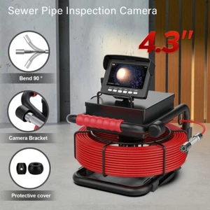 ESANHAO Sewer Camera 98.4ft/30m Pipe Inspection Camera HD Drain 4.3" LCD Monitor - Picture 1 of 10