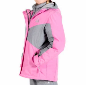 GERRY GIRLS JACKET OUTER JACKET ONLY (Pink/GREY, SMALL 7/8) NWOTD - Picture 1 of 2