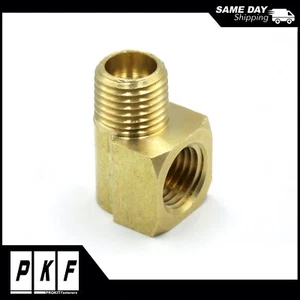 1/4" Calle 90 Grados Codo Macho Hembra NPT Aire Combustible Agua LATÓN - Imagen 1 de 2
