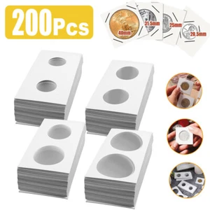 Paper Display Coin Holder Clip Case Storage Flips UK All Size Card UK £1 50p $€ - Picture 1 of 9