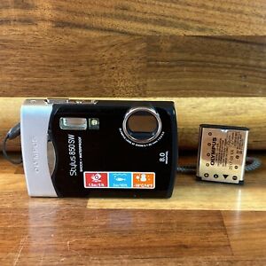 Olympus Stylus 850 SW 8,0 MP wasser-/Stoßfeste Digitalkamera – ungetestet – WIE BESEHEN