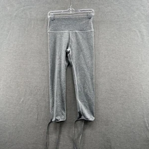 Aerie Womens Size M Gray Capri Crop Leggings Drawstring Hem - Picture 1 of 9