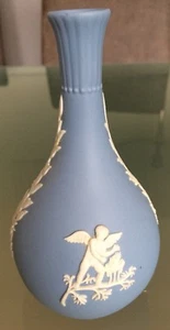 Wedgwood Jasperware Jasper blau Vase Porzellan England AMOR - Bild 1 von 6