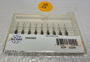 M.A.FORD #62 (.038") CARBIDE DRILLS , 9 PCS - Picture 1 of 2