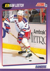 1991 Score American #5 Brian Leetch New York Rangers