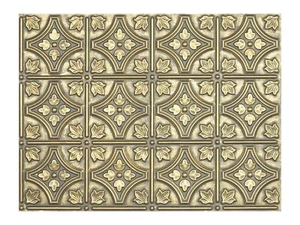 Grietas de imitación Drop in panel de pared azulejo de techo suspendido PLB10 oro antiguo 10 piezas - Imagen 1 de 23