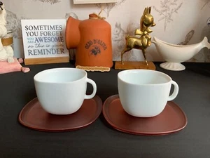 Nespresso Lume Set of 2 Espresso / Cappucino Cup And Saucer - Picture 1 of 11