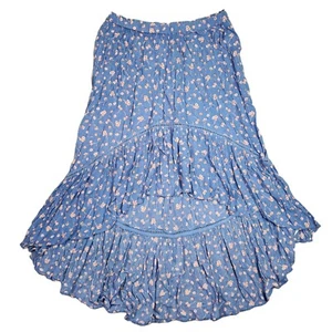 American Eagle Floral Skirt Womens L Tiered Boho Cottagecore Summer Feminine - Picture 1 of 6