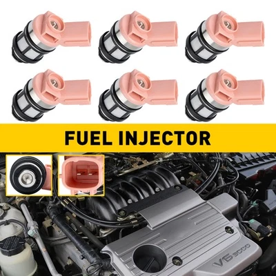 6x Fuel Injectors 166001800 For 1996-2004 Nissan Frontier Pathfinder Xterra 3.3L - Image 1 of 4
