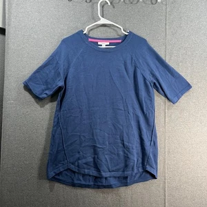 Isaac Mizrahi Live! Suéter Pullover Soho Manga Codo Azul Noche, Pequeño - Imagen 1 de 8