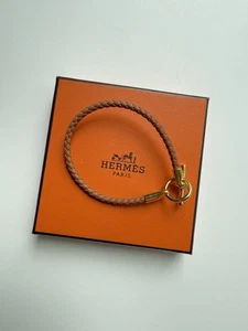 $390 Hermes Glenan Bracelet Gold T4 NWOT - Picture 1 of 6