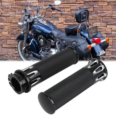 Manillar FLSTC clásico para Harley Heritage Softail empuñaduras de 1" con acelerador Foto 1 de 4