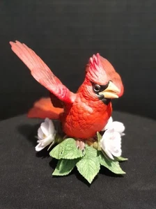 Estatuilla de porcelana fina Lenox Cardinal colección vintage de aves de jardín 1987 - Imagen 1 de 5