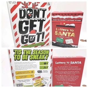 Don't Get Got A Sneaky Christmas Party Game & LETTERS TO SANTA 2 Xmas Game LOT - Picture 1 of 4