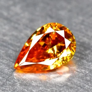 0.19Ct Octagan _ Romantic Natural Vivid Yellow Diamond No Treated Diamond - Picture 1 of 1