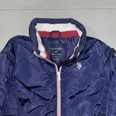 Chaqueta acolchada para mujer US Polo Assn, talla mediana, azul marino Foto 1 de 4