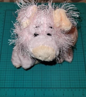 Ganz Webkinz Pig 7" Plush Hog Pig Shaggy Pink Farm Toy retired NO CODE - Image 1 of 4