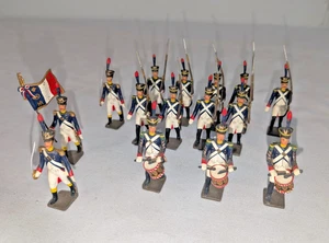 CBG Mignot Guerra Napoleónica Soldados Franceses Juguete Soldados Set De 15 Marcha - Imagen 1 de 10