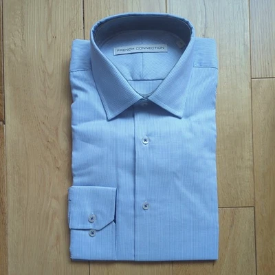 French Connection Mens blue Striped Shirt  - Image 1 of 3