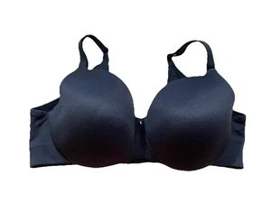 Cacique Back Smoother Lightly Lined Balconette Bra Size 40DD Black - Picture 1 of 9
