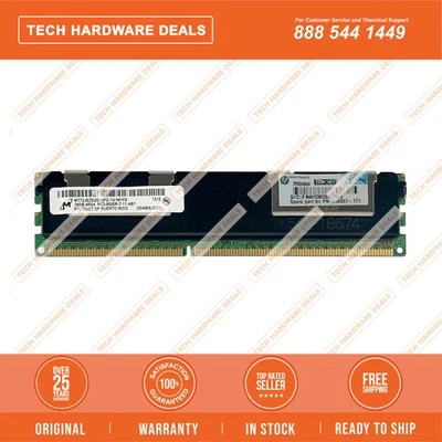 595098-001    HPE 16GB (1x16GB) Quad Rank x4 PC3-8500 (DDR3-1066) Registered CAS - Image 1 of 2
