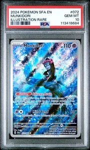 2024 POKEMON SFA EN-SHROUDED FABLE ILLUSTRATION RARE #072 MUNKIDORI PSA 10 - Picture 1 of 2