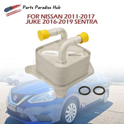 NEW For Nissan 2011-2017 Juke 2016-2019 Sentra Engine Oil Cooler 21305-1KC0C US Foto 1 de 4