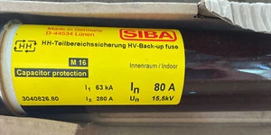 (C) SIBA D-44534 inserto di backup fusibile-link 80A fusibile di backup HV indoor 3040826.80 - Foto 1 di 5