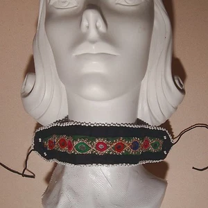 Disfraz de Danza del Vientre ATS Gargantilla Bordada Kuchi Tribal 798r5 - Imagen 1 de 3