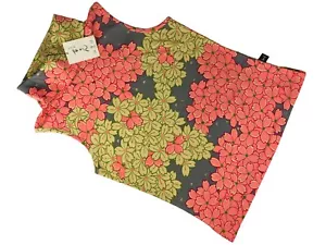 Un-Worn Momon of Kyoto Stretch Cotton Turtleneck Tank Top Sakura Print: Feb21B - Picture 1 of 4