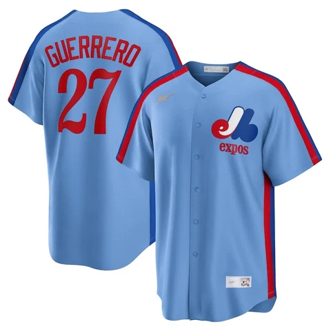 Montreal Expos Vladimir Guerrero #27 Nike Blue Cooperstown Collection MLB Jersey Cover
