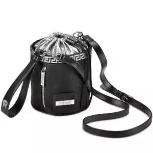 versace parfum black silver mini bucket bag BN Dustbag - Picture 1 of 3