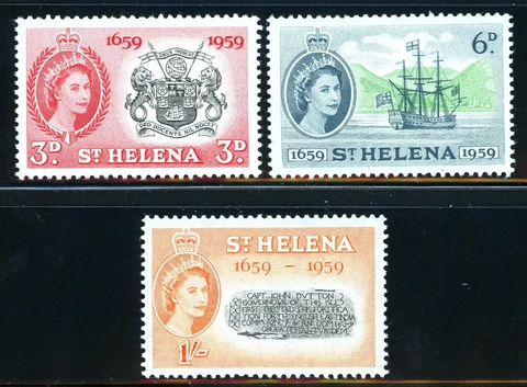 Stamps St. Helena, Scott # 156-158 Mint VLH Cover