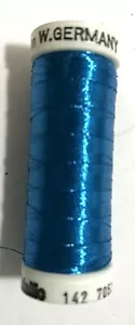 SULKY METALLIC EMBROIDERY THREAD ~ 5 SPOOL BOX (165 YARDS EACH) 142-7052 BLUE - Picture 1 of 3