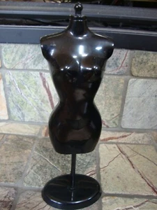SCHWARZ 11,5" Mode Puppe Kleid Form Schaufensterpuppe Kleiderhalter Ausstellungsständer - Bild 1 von 1