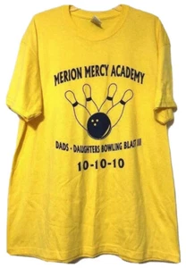 Merion Mercy Academy Gold Dad Daughter Bowling Blast T-Shirt Größe XL - Bild 1 von 5