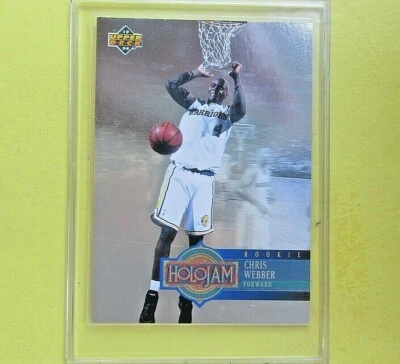 CHRIS WEBBER  ROOKIE   1993-94  HOLOJAM  Upper Deck #H28  Golden State Warriors - Image 1 of 2