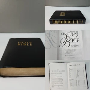 Holy Bible KJV Personal Size Giant Print Reference Hendrickson King James - Foto 1 di 7