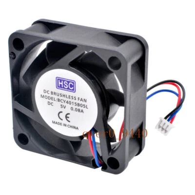 Ventilador de refrigeración de 3 hilos HSC BCY4015B05L 4 cm DC5V 0,08A doble bola silenciosa router Foto 1 de 3
