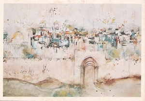 ISRAEL,JERUSALEM A PARTIAL VIEW OF THE OLD CITY-, A MINT PC , ABOUT 1980 - Picture 1 of 2
