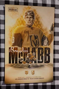 Brayden McNabb Signed Vegas Golden Knights Game Day Poster - Picture 1 of 1