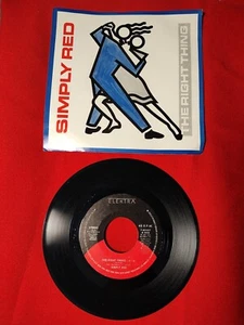 Simply Red – The Right Thing/There's A Light Elektra 7" VG+ - Imagen 1 de 2